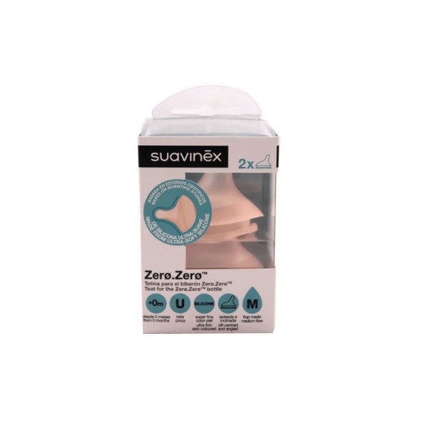 Suavinex Tetina Silicona Anticólico Flujo Medio +0M 2 unidades - Farmacia  Quintalegre