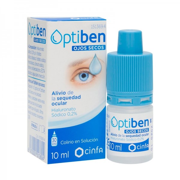 Comprar Optiben Ojos Secos Gotas Sequedad Ocular, 10 ml