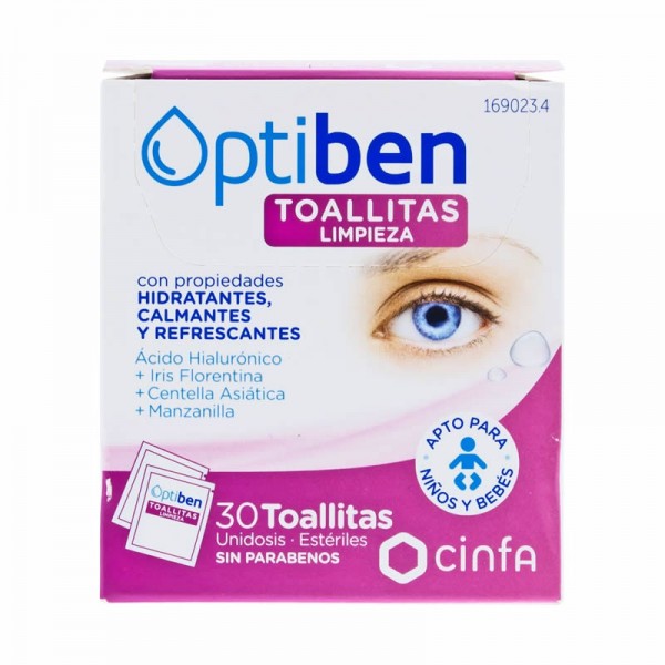 Optiben Toallitas Oculares Limpieza Diaria - Farmacia Quintalegre