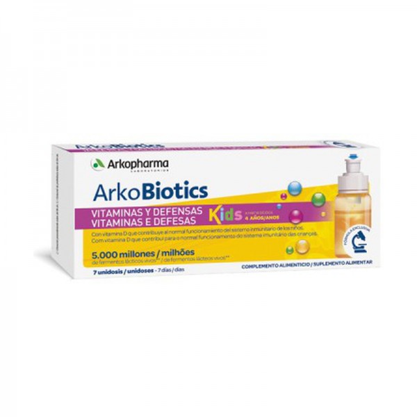 Arkobiotics Vitaminas Y Defensas Niños Con 12 Vitaminas Y 7 Minerales