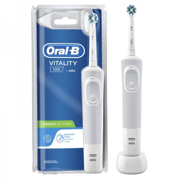 Cepillo Dental ORAL-B Vitality Pro Azul + 1 Recambio Cross Action
