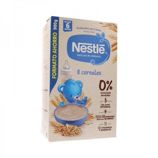 Papilla Nestlé Nestum 8 Cereales sin aceite de palma