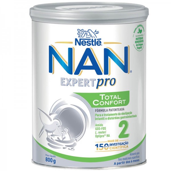 Nestlé Nan Expert Pro Total Confort 1 800g anti cólicos anti estreñimiento  AC/AE