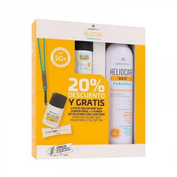 Cofre Heliocare 360º Pediatrics Transparent Spray + Stick 50+ Cofre Heliocare 360º Pediatrics Transparent Spray + Stick 50+