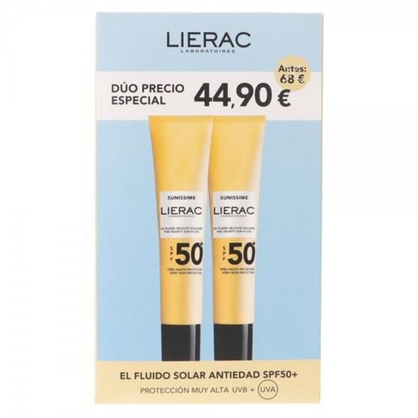 Lierac Sunissime Fluido Solar Aterciopelado Antiedad SPF50+ Dúo Lierac Sunissime Fluido Solar Aterciopelado Antiedad SPF50+ Dúo