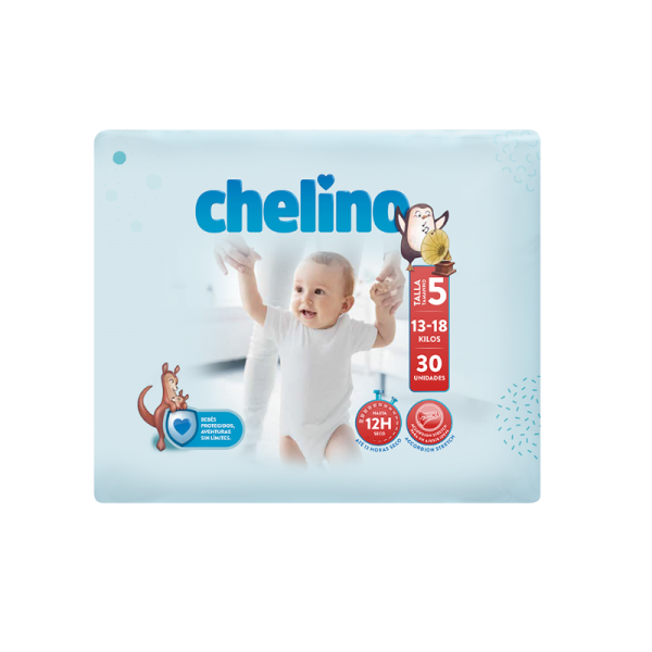 CHELINO PAÑAL INFANTIL FASHION & LOVE T-2 (3-6 KG), 28 PAÑALES