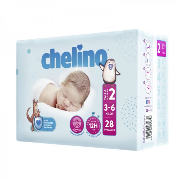 Chelino Fashion & Love Pañal Infantil Talla 2 - Farmacia Quintalegre