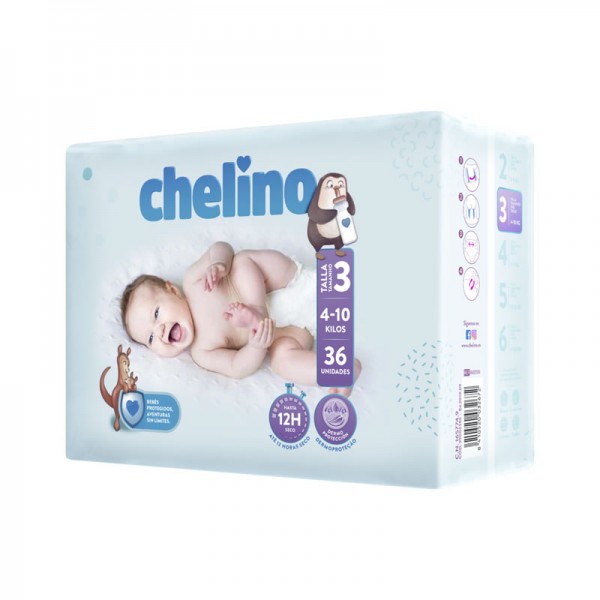 Chelino Fashion & Love Pañal Infantil Talla 3 - Farmacia Quintalegre